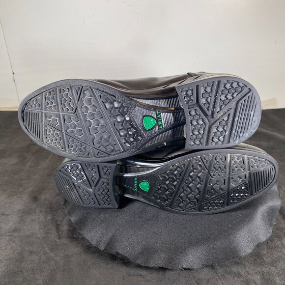 Women's Ariat, Size 4, Black Leather and Canvas Front Zip-up, Boots, - Picture 9 of 10